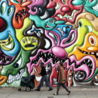 Mural By Graffiti Artist Kenny Scharf Is Latest Work To Adorn Bowery Mural Wall