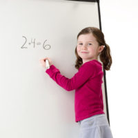 Little Girl Doing Math