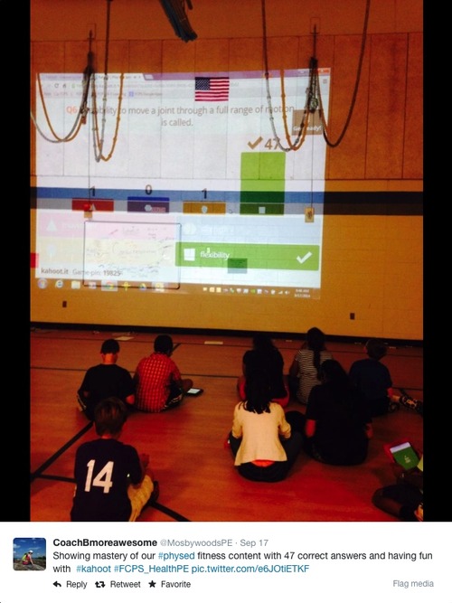 Projected fitness Kahoot!