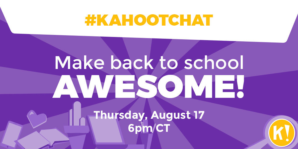 Back to school Twitter chat promo