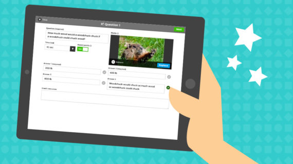 How to ask a question in a quiz on Kahoot!
