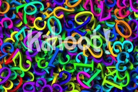Colorful numbers. Image credit: Pixabay