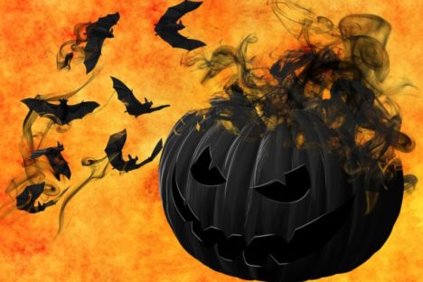 Science Halloween kahoot. Image credit: https://pixabay.com/en/pumpkin-bats-night-creepy-darkness-988231/