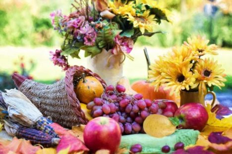 Happy Thanksgiving. Image credit: https://pixabay.com/en/cornucopia-thanksgiving-autumn-fall-1789664/