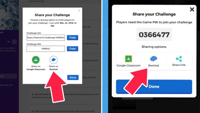 How to assign a kahoot to students image