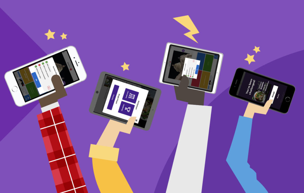 Kahoot! for businesses Hero features in the app