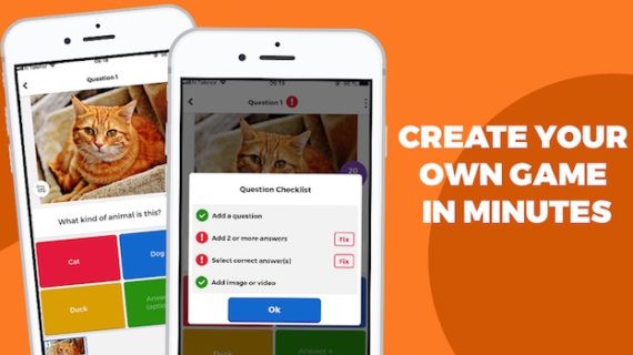 Screenshot of Kahoot! app creator tool