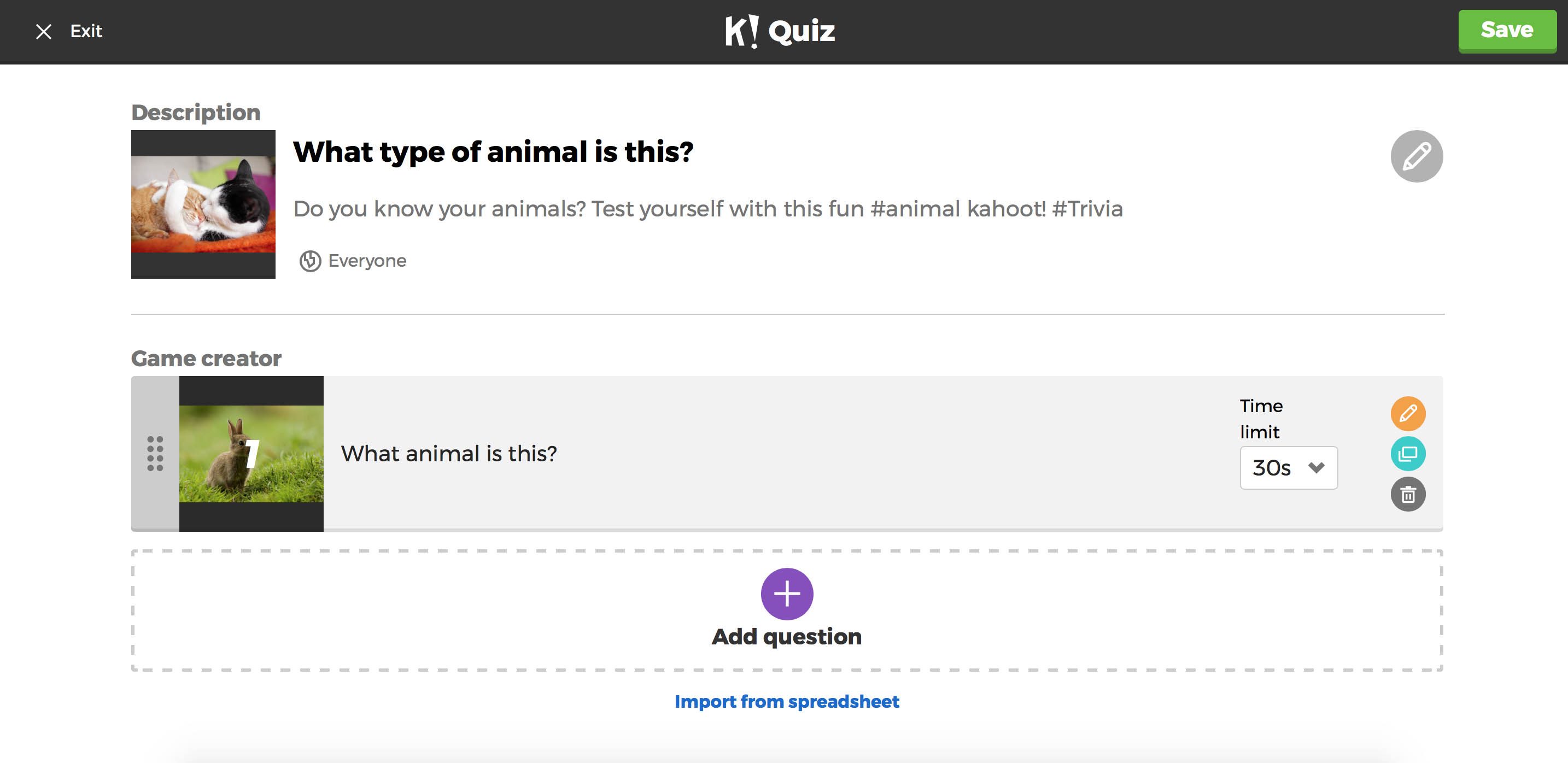 Kahoot Create Game