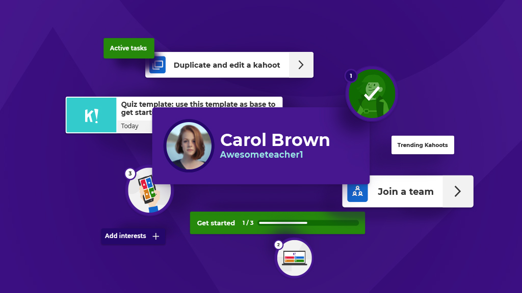 Personalized home page | How to get started with Kahoot!