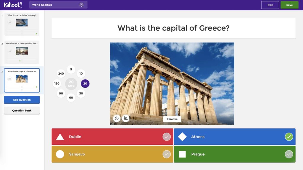 New kahoot creator preview - question timer
