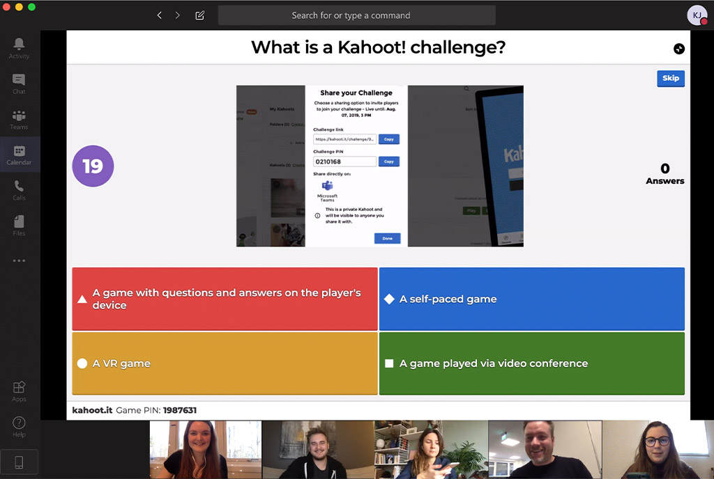 Microsoft Teams now lets you challenge colleagues to a game of