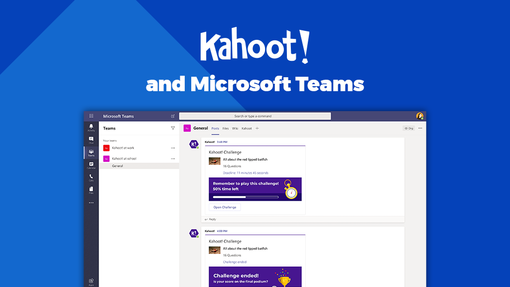 Connect and learn remotely | Kahoot! integrates with Microsoft Teams