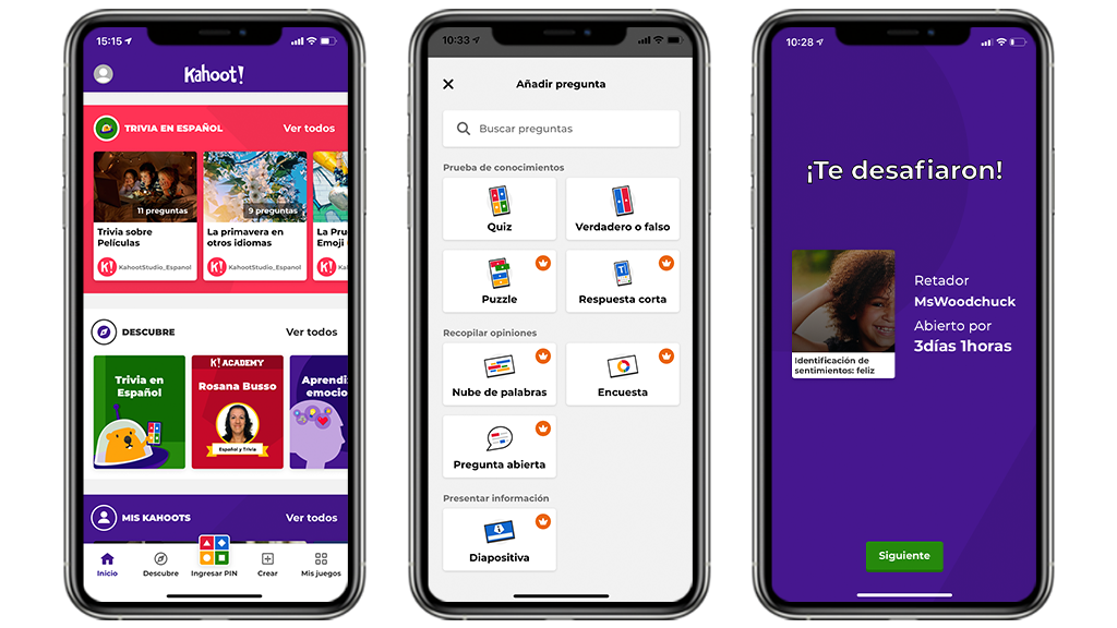 La app de Kahoot! ya está disponible en español y pronto en más idiomas