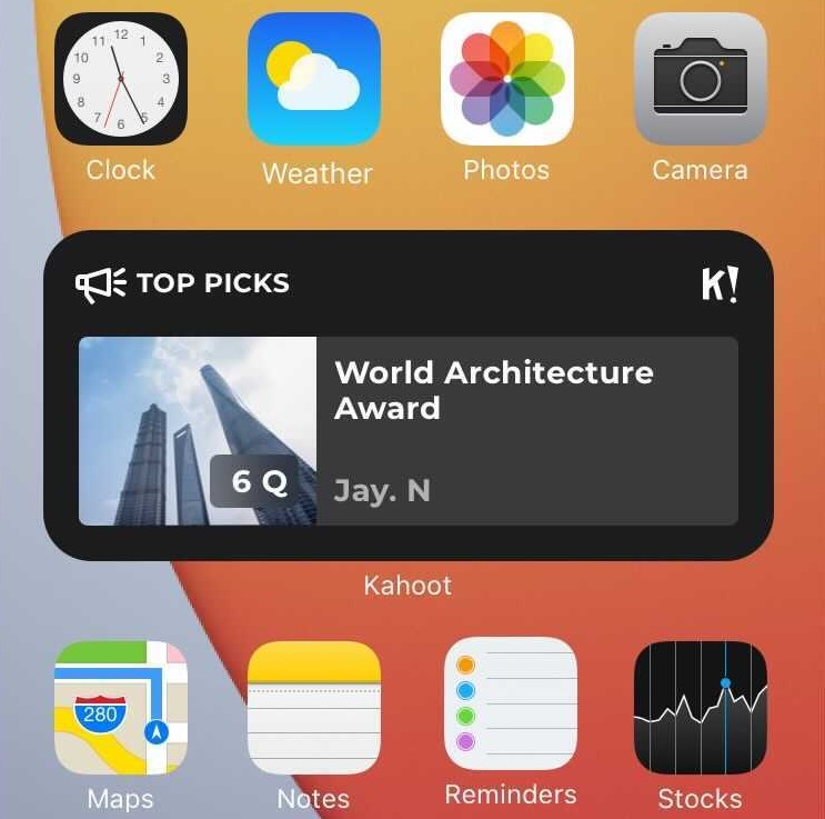 Kahoot! launches a new widget for iPhone users in iOS 14 | Kahoot!