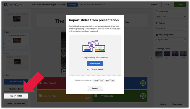 create your own kahoot assignment