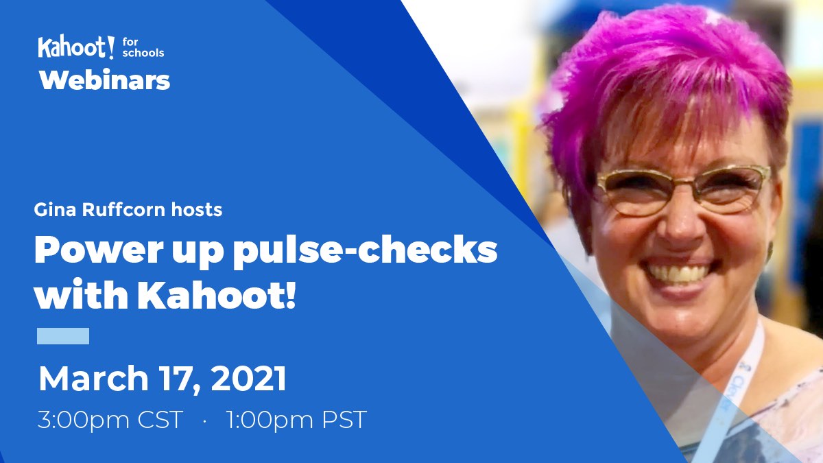 Gina Ruffcorn hosts Kahoot! webinar