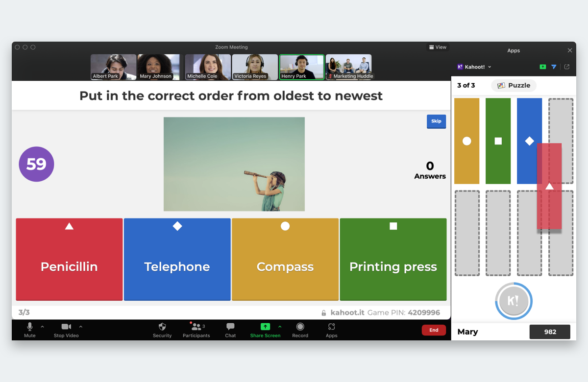 Kahoot! integrates with Zoom to deliver engagement in video conferencing  and virtual learning