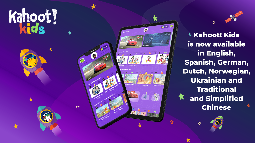 Kahoot! Kids is now available in eight languages making it easier