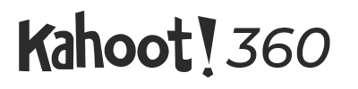 Kahoot 360 logo in black