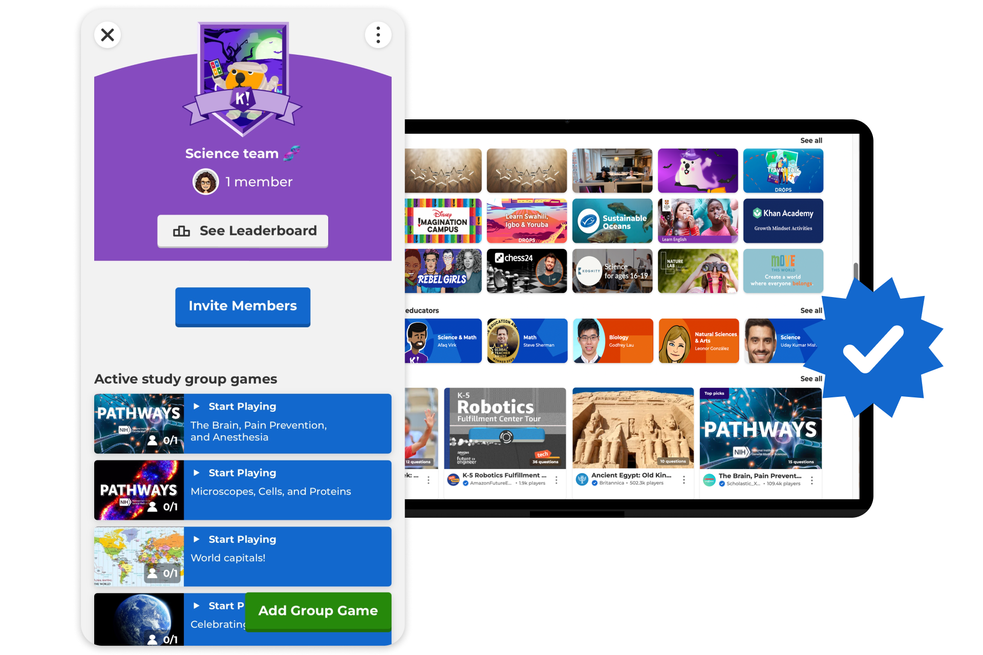 Study in a group and make it awesome with Kahoot+ Study!