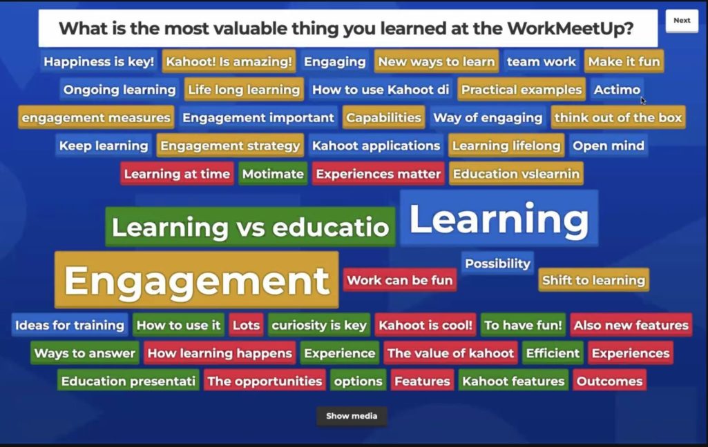 Kahoot! WorkMeetup 2022 Recap Turning employee engagement into