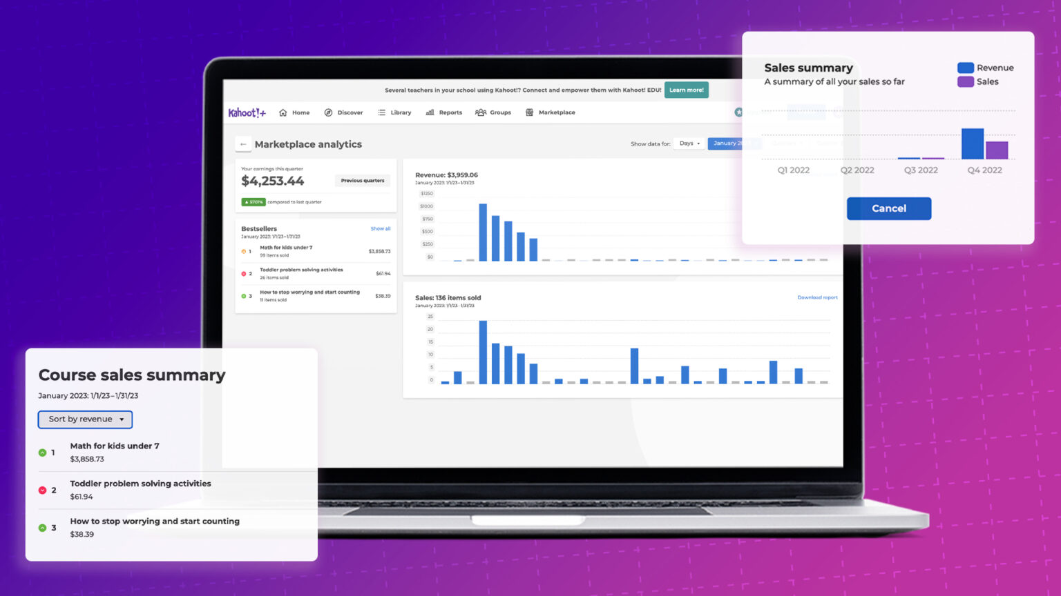 Track your content sales with the new seller dashboard