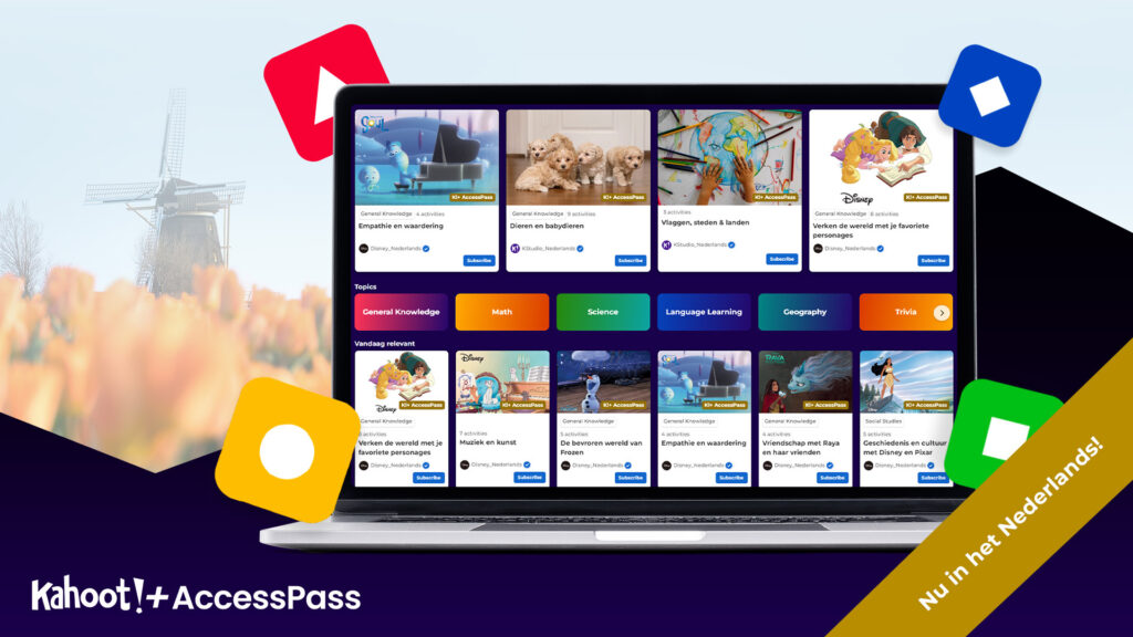 Say hoi to Kahoot!+ AccessPass, now available in Dutch!
