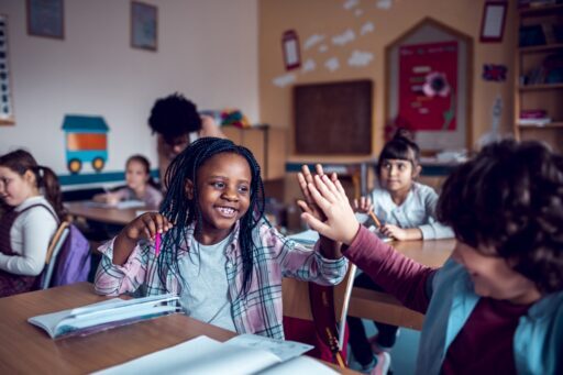 Kids in a classroom