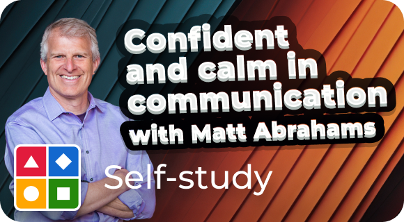 Matt Abrahams confident and calm