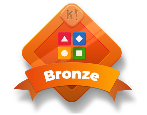Bronze Kahoot! certification badge