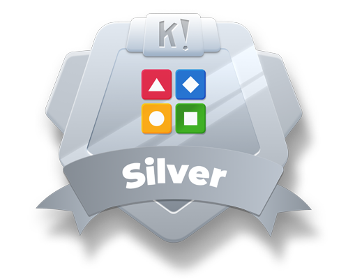 Silver Kahoot! certification badge