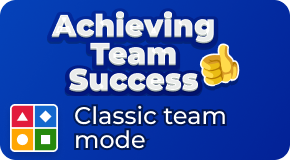 Quicklaunch card achieving team success classic team mode