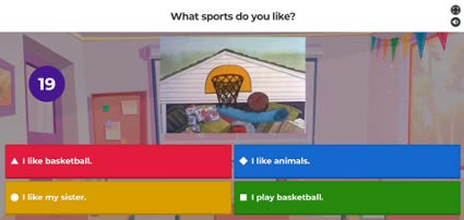 "What sports do you like" kahoot quiz question