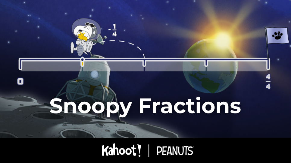 Snoopy Fractions on Kahoot!