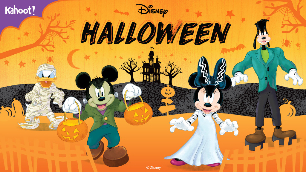 Disney Halloween trivia games on Kahoot!