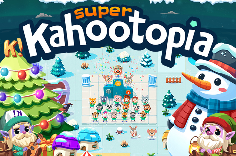 Kahootopia island and winter characters