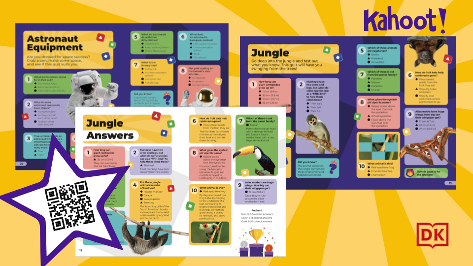 An inside look at the Kahoot! Quiz Time trivia books from DK