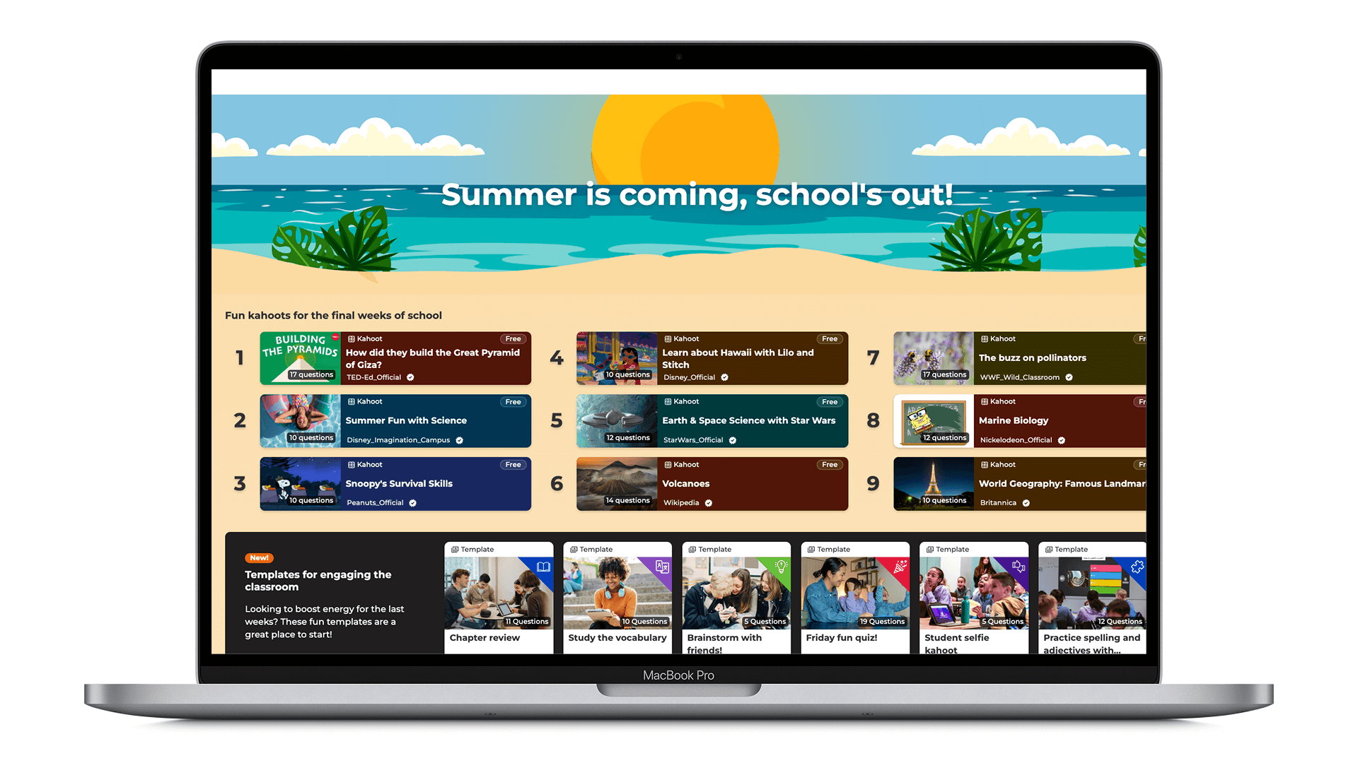 Summer Kahoot for learners