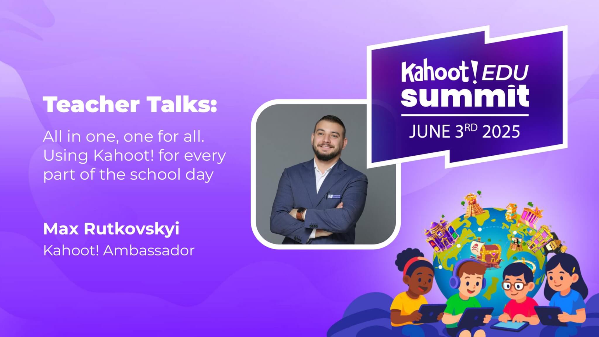 Teacher Talks: Using Kahoot! for every part of the school day graphic