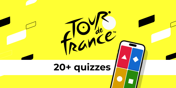 Kahoot on mobile device with Tour de France logo
