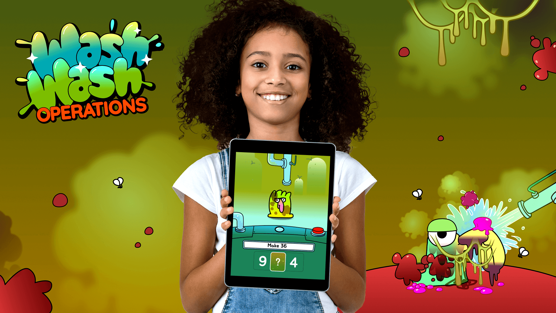 Girl with an iPad showing Wash-Wash Operations