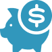 Financial Literacy Month Icon, Piggy Bank