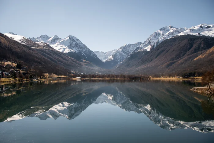 Mountains and a lake