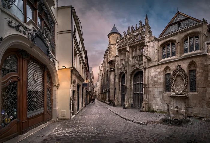 Rue Saint Romain, Rouen, France