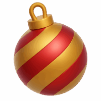 Red and Gold Christmas Bauble