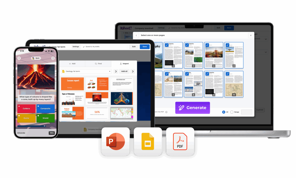 Kahoot! AI tools