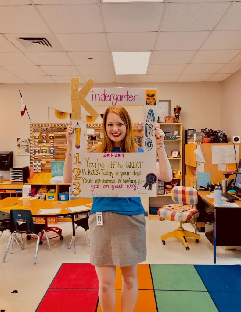 Teacher in a classroom
