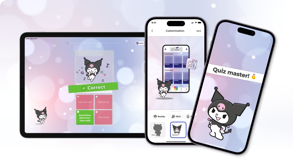 Kuromi studdy buddy on Kahoot!