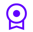 Purple badge icon