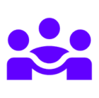 Purple icon people